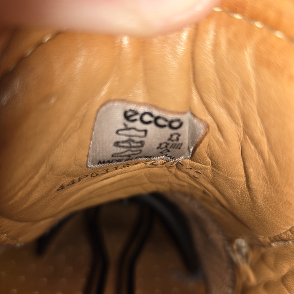 ECCO Men's Brown Leather Dress Shoes - Picture 5 of 6